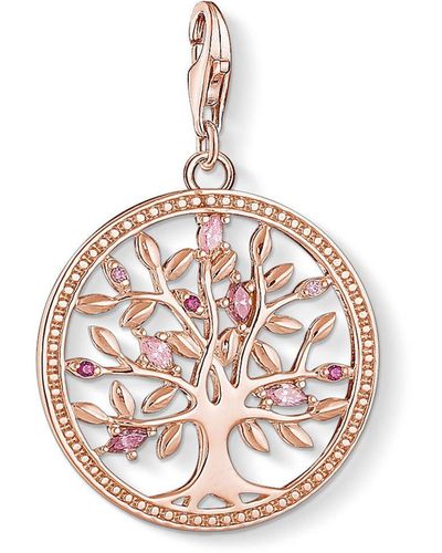 Thomas Sabo Charm-Anhänger Tree of Love Roségold 925 Sterling Silber 1700-626-9 - Pink