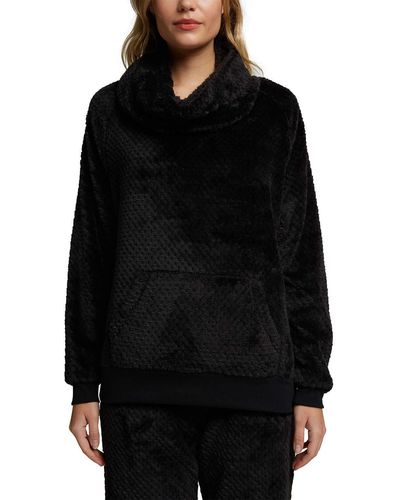 Esprit Jarah Cas Nw Sweater Pyjamabovendeel - Zwart