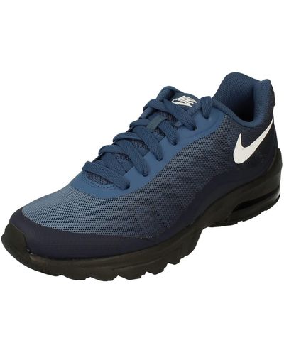 Air max invigor top print mens trainers grey/blue