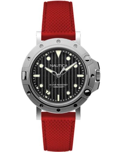 Nautica Horloge NAD12549G - Rouge