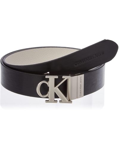 Calvin Klein Round Mono Pl Rev LTHR Belt 30MM Gürtel in Schwarz | Lyst DE