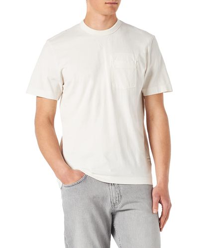 Tom Tailor Naturally Dyed T-Shirt mit Brusttasche 1031641 - Weiß