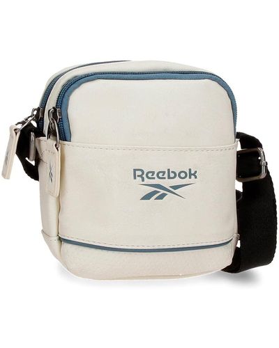 Reebok Cincinnati Shoulder Bag Two Compartments White 12x16x3,5 Cms Synthetic Leather