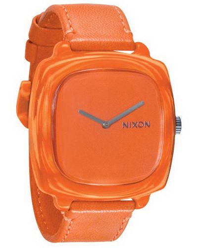 Nixon Armbanduhr Analog Leder A167877-00 - Orange