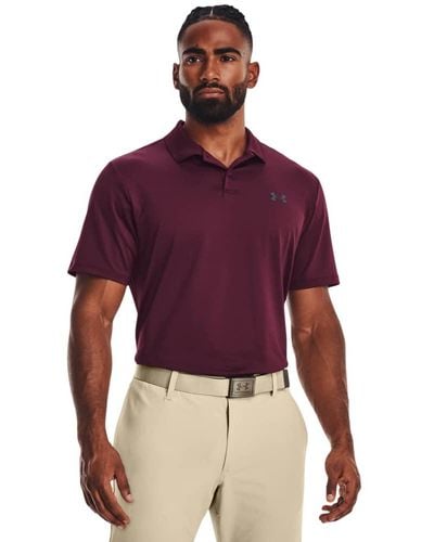 Under Armour Ua Performance 3.0 Polo Shirt Short-sleeved, - Red