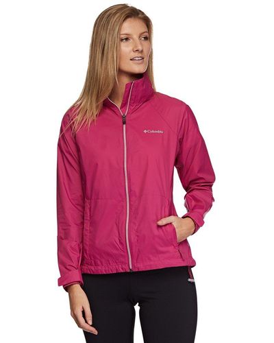 Columbia Plus Size Switchback Iii Adjustable Waterproof Rain Jacket - Pink