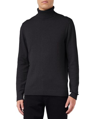 Tom Tailor Basic Rollkragenpullover 1032304 - Schwarz