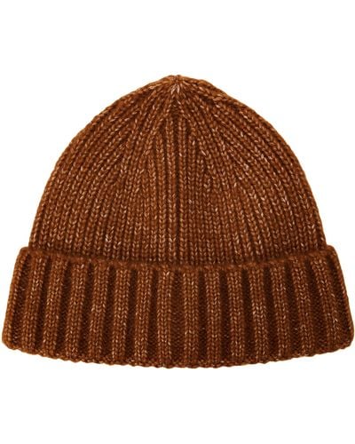 Amazon Essentials Adults' Fisherman Ribbed Beanie - Brown
