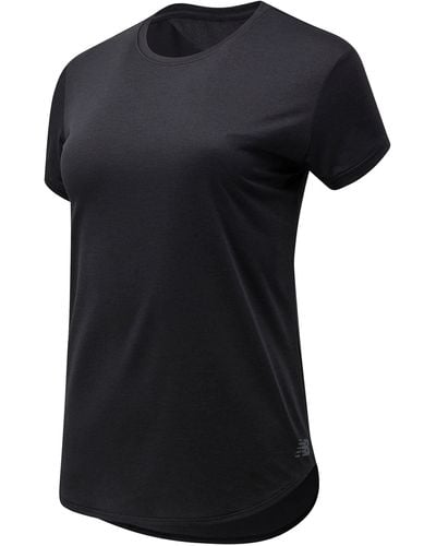 New Balance Sport Core Heather T-shirt - Zwart