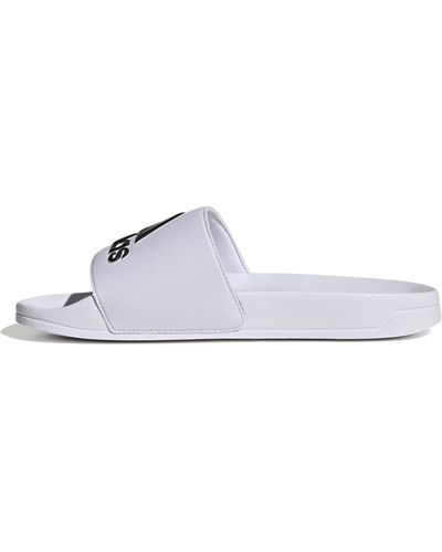 adidas Adilette Shower Slides Logo Flip-flop - White