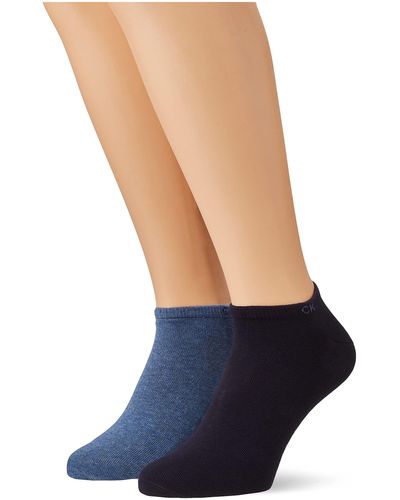 Calvin Klein Casual Liner Socks 2 Pack Zapatillas - Azul