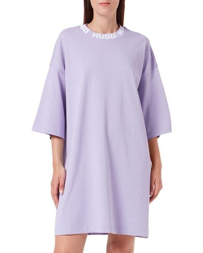 HUGO Light/Pastel Purple Jersey Dress - Lila