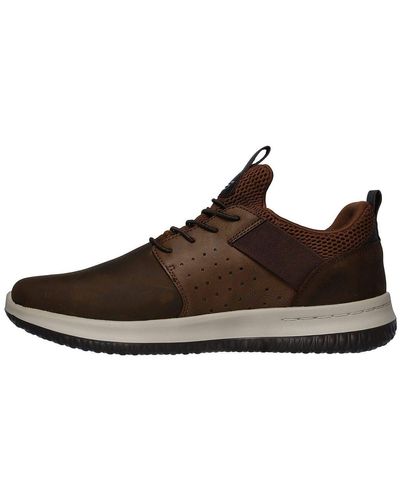 Skechers Delson Axton Sneakers Voor - Bruin