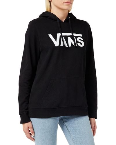 Vans Drop V Logo Hoodie Hooded Sweatshirt - Schwarz