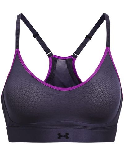 Under Armour S Infinity Low Impact Sports Bra Tempered Steel Xs - Blue