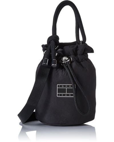 Tommy Hilfiger Tommy Jeans Beach Bag Aw0aw14582 - Black