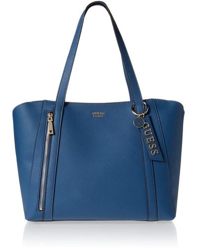 Bolso Guess Monique Shopper 4G Azul Para Mujer