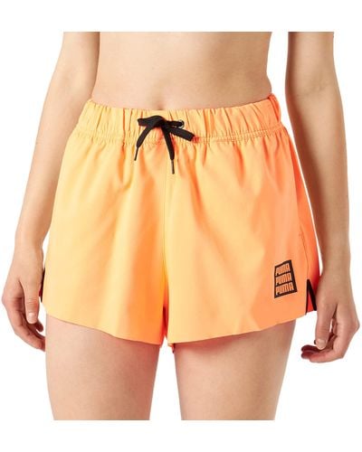 PUMA High Waist Shorts Bikini Unterteile - Orange