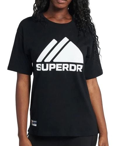 Superdry Mountain Sport Mono Tee T-shirt Voor - Zwart