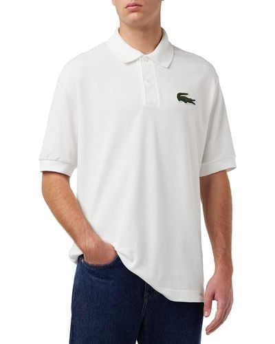 Lacoste Polo Loose Fit - Wit
