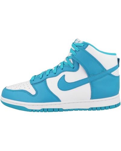 Nike Schuhe Dunk High Retro Weiß Vast Grau DD1399-100 - Blau