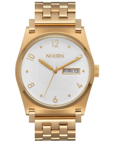 Nixon Analog Quarz Uhr mit Edelstahl Armband A954-504-00 - Mettallic