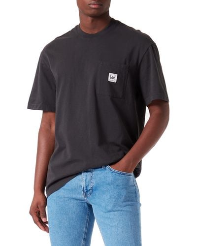 Lee Jeans Tè a Tasca Larga T-Shirt - Nero