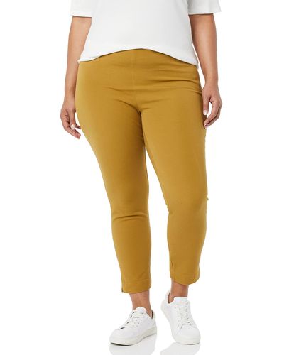Amazon Essentials Slim-fit Bi-stretch Side-zip Ankle Trouser - Yellow