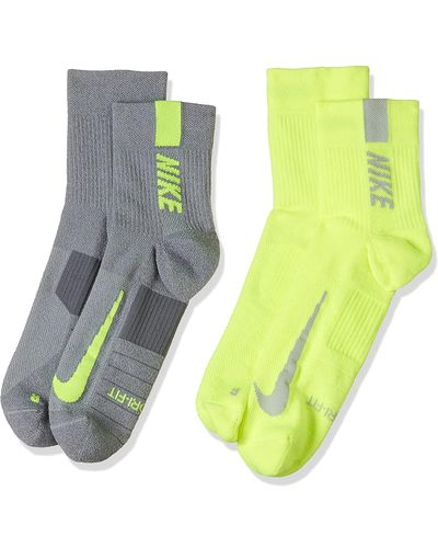 Nike Multiplier Socks 2 Pairs Eu 34-38 - Green