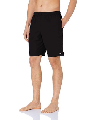 Nike Swim Standard Solid Lap 9" Volley Short Swim Trunk - Black