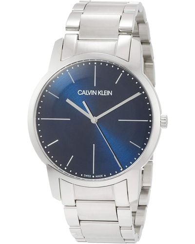 Calvin Klein Herren Analog Quarz Uhr mit Edelstahl Armband K2G2G1ZN - Schwarz