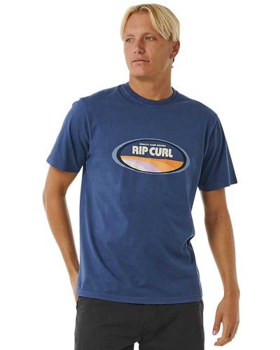 Rip Curl Surf Revival Mumma Tee T Shirt Washed Navy - Blue