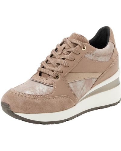 Geox D Zosma A Trainers - Brown