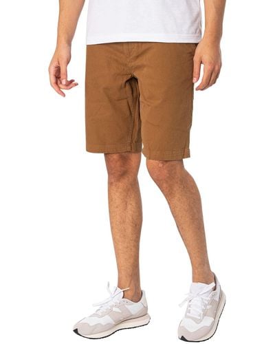 Superdry Vintage Officer Chinois Short - Marron