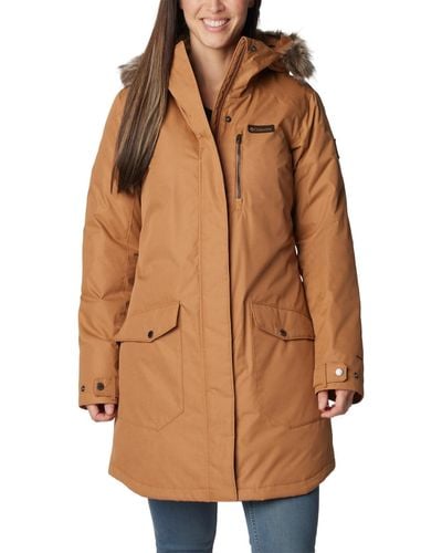 Columbia Coat Suttle Mountaintm Long Insulated Jacket Brown S Woman