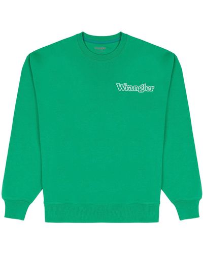 Wrangler Graphic Crew Sweater - Grün