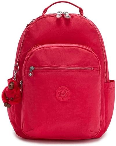 Kipling Seoul Laptop Backpack - Red