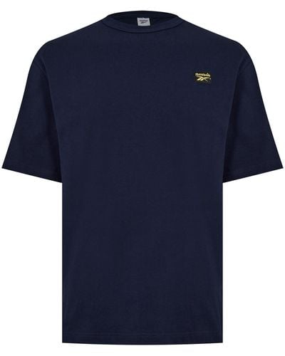 Reebok S Cl Cord T-shirt Vector Navy S - Blue