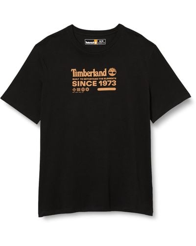 Timberland T- Shirt à ches Courtes 1 Animal 3 - Noir