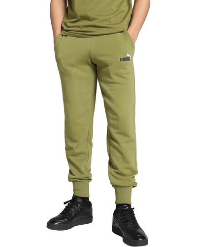 PUMA Ess+ Pantalon avec Logo 2 col TR Cl tricoté - Vert