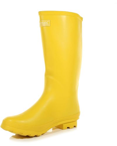 Regatta S/ladies Ly Fairweather Ii Durable Wellington Boots - Yellow