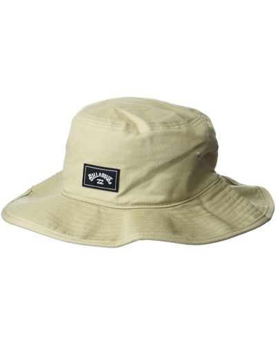 Billabong Big John Safari Sun Protection Hat With Chin Strap - Black