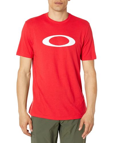 Oakley Erwachsene O-Bold Ellipse T-Shirt - Rot