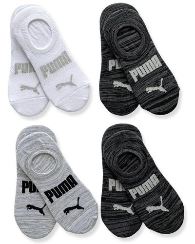 PUMA No Show Non Slip Sneaker Socks 8 Pack - Mehrfarbig