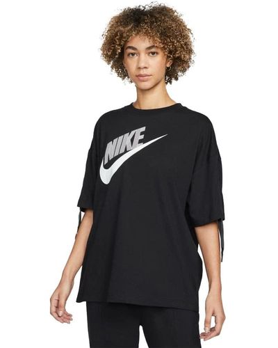 Nike Camiseta de deporte de manga corta - Negro