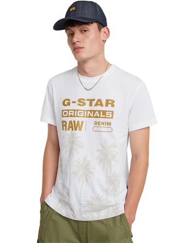 G-Star RAW Palm Originals R T T-shirt - White