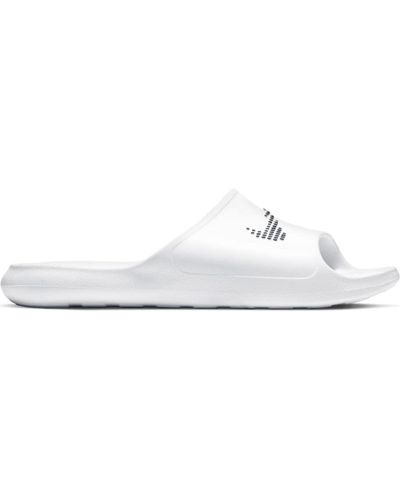 Nike Victori Slipper White/Black-White 42.5 - Weiß