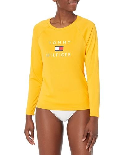Tommy Hilfiger Standard Tankini Swimsuit Top - Yellow