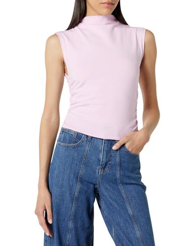 The Drop Raylen Sleeveless Ruched Top Camisa - Blanco