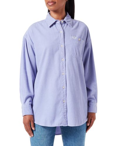 Wrangler Corduroy Shacket​ Shirt - Blau